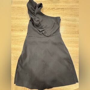 Zara Chic Black One-Shoulder Dress